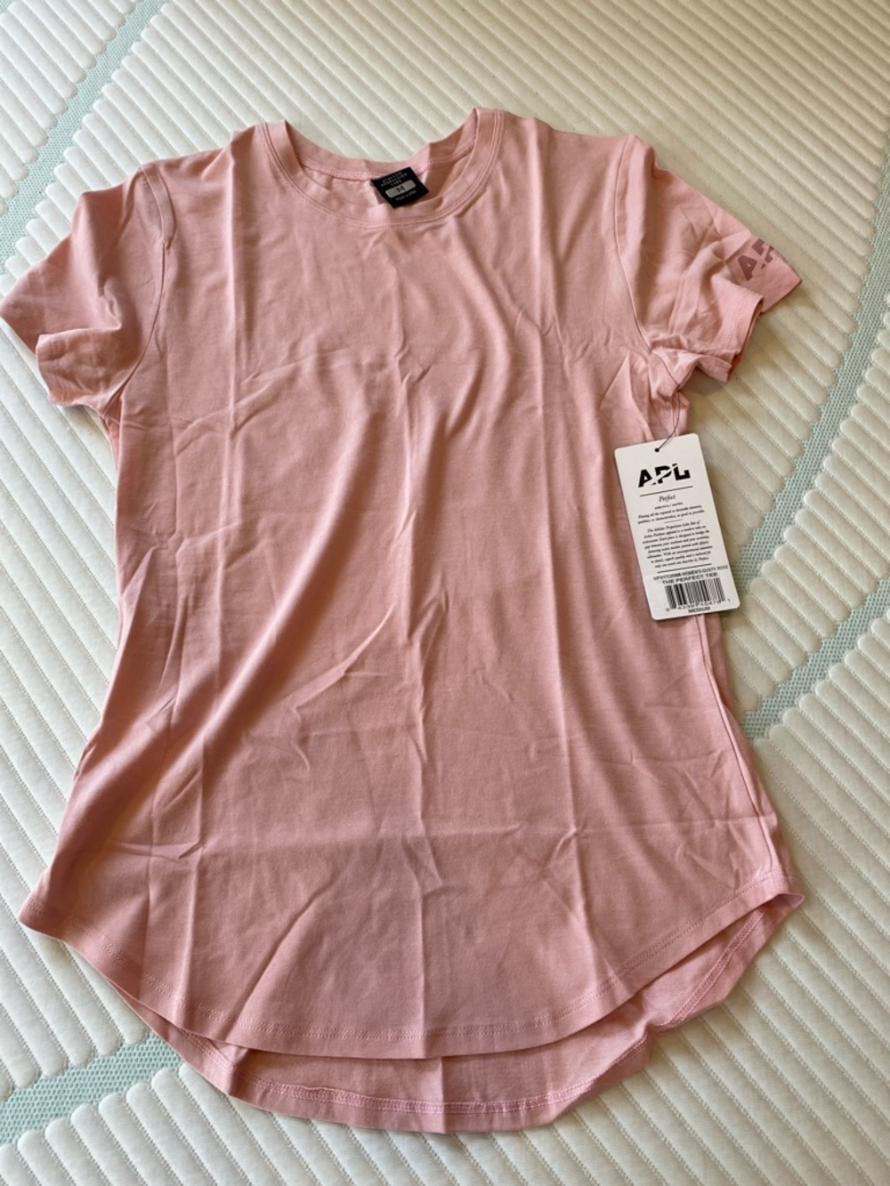APL Women's Light Pink Short Sleeve Crewneck Tee